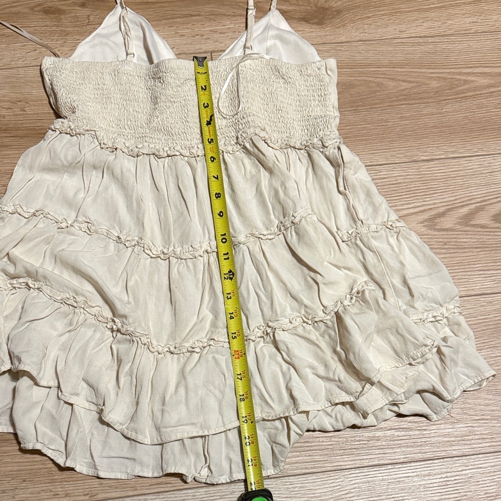 Cream Spaghetti Strap Dress - Picture 5 of 6